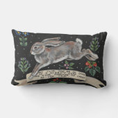 感動的ウサギの枕の友情結婚の ランバークッション (裏面)