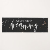 感動的エレガント引用文は夢を見てストップいない ヨガマット (正面(横))