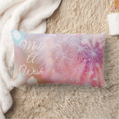 感動的エレガント願い事をする ランバークッション (ブランケット)