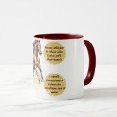 感動的エレガント馬 マグカップ (正面右)