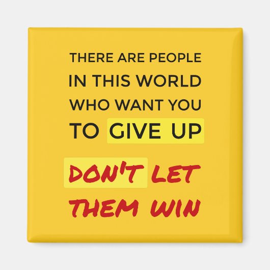 感動的オ与えレンジを上げる マグネット (正面)