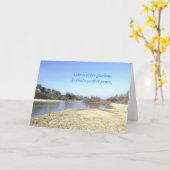 感動的カード:川の栄光のように カード (黄色い花)