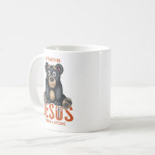 感動的キリスト教の信仰を持つ コーヒーマグカップ (正面左)