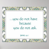 感動的キリスト教不安恐慌引用文 ポスター (正面)