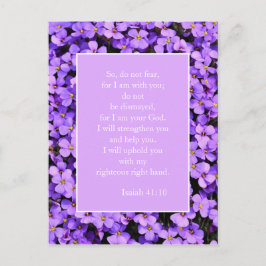 感動的キリスト教聖句の不安 ポストカード