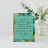 感動的キリスト教聖書神の計画はがき ポストカード (スタンド正面)