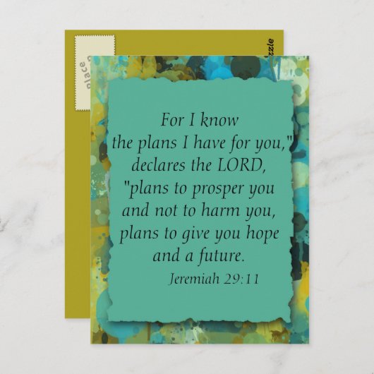 感動的キリスト教聖書神の計画はがき ポストカード (正面/裏面)