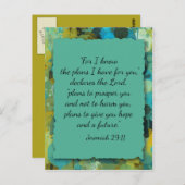 感動的キリスト教聖書神の計画はがき ポストカード (正面/裏面)