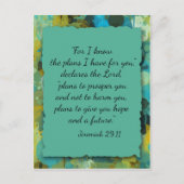 感動的キリスト教聖書神の計画はがき ポストカード (正面)