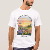 感動的キリスト教聖書聖句Tシャツ Tシャツ (正面)