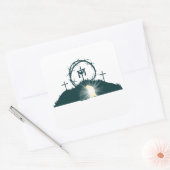 感動的キリスト教過越のイースターイエス スクエアシール (封筒)