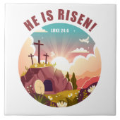 感動的キリスト教過越のイースターイエス タイル (正面)