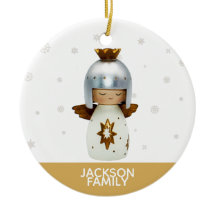 感動的クリスマス引用文とエンジェル&金ゴールド文字