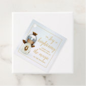 感動的クリスマス引用文とエンジェル&金ゴールド文字 フェイバータグ (インサイチュ)