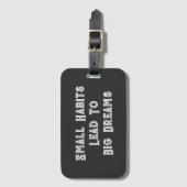 感動的クール文字引用文メンズ ラゲッジタグ (正面縦)