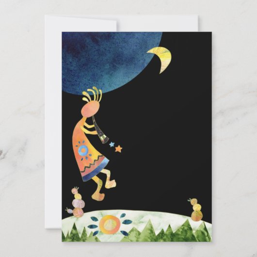 感動的ココペリアートブライダルシャワーブランチ 招待状 (裏面)