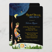 感動的ココペリアートブライダルシャワーブランチ 招待状 (正面/裏面)