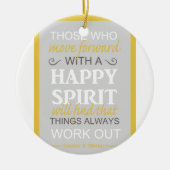 感動的ゴードンbヒンクレー引用文 セラミックオーナメント (正面)