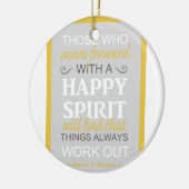 感動的ゴードンbヒンクレー引用文 セラミックオーナメント (左)