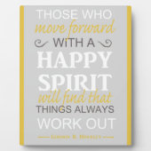 感動的ゴードンbヒンクレー引用文 フォトプラーク (正面)