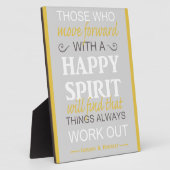 感動的ゴードンbヒンクレー引用文 フォトプラーク (側面)