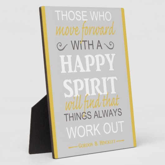 感動的ゴードンbヒンクレー引用文 フォトプラーク (側面)