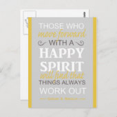 感動的ゴードンbヒンクレー引用文 ポストカード (正面/裏面)