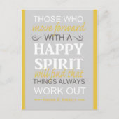 感動的ゴードンbヒンクレー引用文 ポストカード (正面)