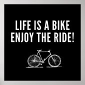 感動的サイクリング引用文 ポスター (正面)