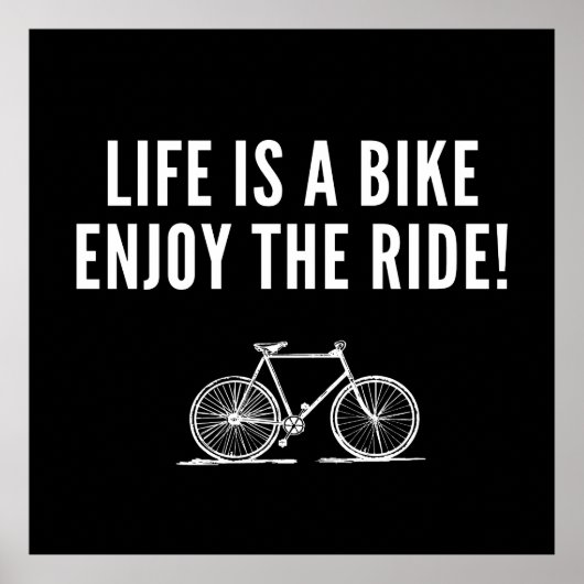 感動的サイクリング引用文 ポスター (正面)