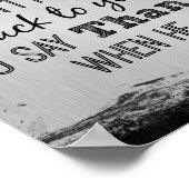 感動的サンキューゴッド引用文 ポスター (角)