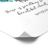 感動的シンプルデザイン8x10ポスター ポスター (角)