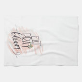 感動的ソフトピンクフローラ食べ祈開花 キッチンタオル (横)