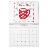 感動的チャーム予定表 カレンダー (1月 2019)