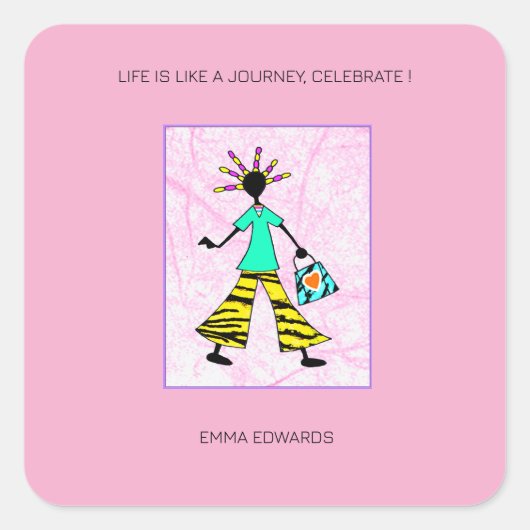 感動的トレンディーと女エレガント性 スクエアシール (正面)