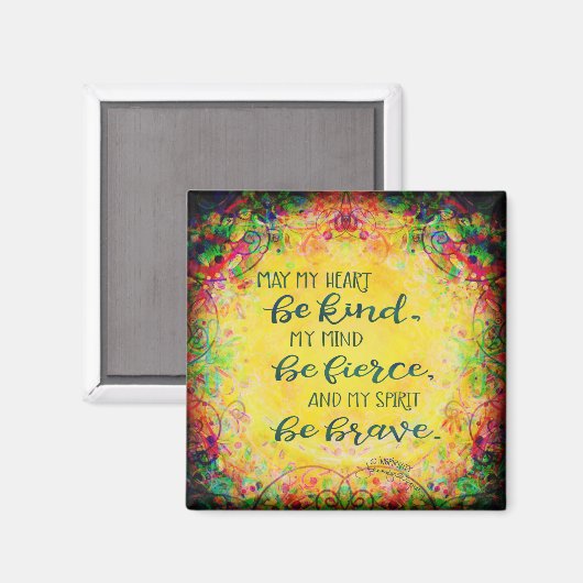 感動的トレンディー親切な激しい勇気あるインスピリチュアル マグネット (正面/裏面)