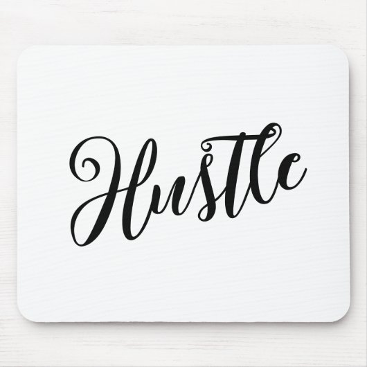 「感動的ハッスル」トレンディーレタリングマウスパッド マウスパッド (正面)