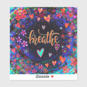 感動的ハートかわいらしの吸息 シール (シート)