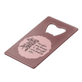 感動的ハートと財宝引用文 クレジットカード栓抜き (裏面アングル)