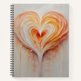 感動的ハートデザイン ノートブック