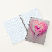 感動的ハートデザイン ノートブック (内部)
