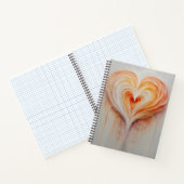 感動的ハートデザイン ノートブック (内部)