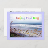 感動的ビーチレインボーハガキby SRF ポストカード (正面/裏面)