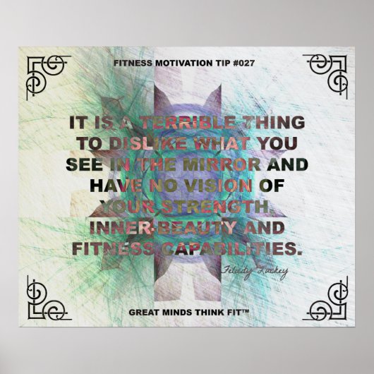 感動的フィットネス引用文#027 ポスター (正面)