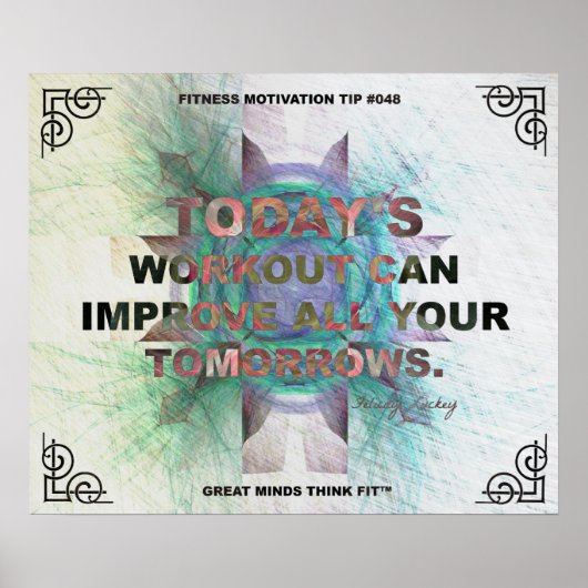 感動的フィットネス引用文#048 ポスター (正面)
