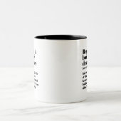 感動的フランスの引用文の表情 ツートーンマグカップ (中央)