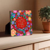 感動的フローラかわいい誕生日引用文 フォトプラーク