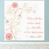 感動的フローラのキャンバスプリント キャンバスプリント (インサイチュ (ウッドフロア))