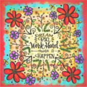 感動的フローラの実やる気を起こさせる現 シール (正面)