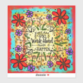 感動的フローラの実やる気を起こさせる現 シール (シート)